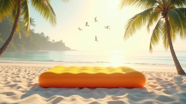 Le bon matelas gonflable plage pour votre été